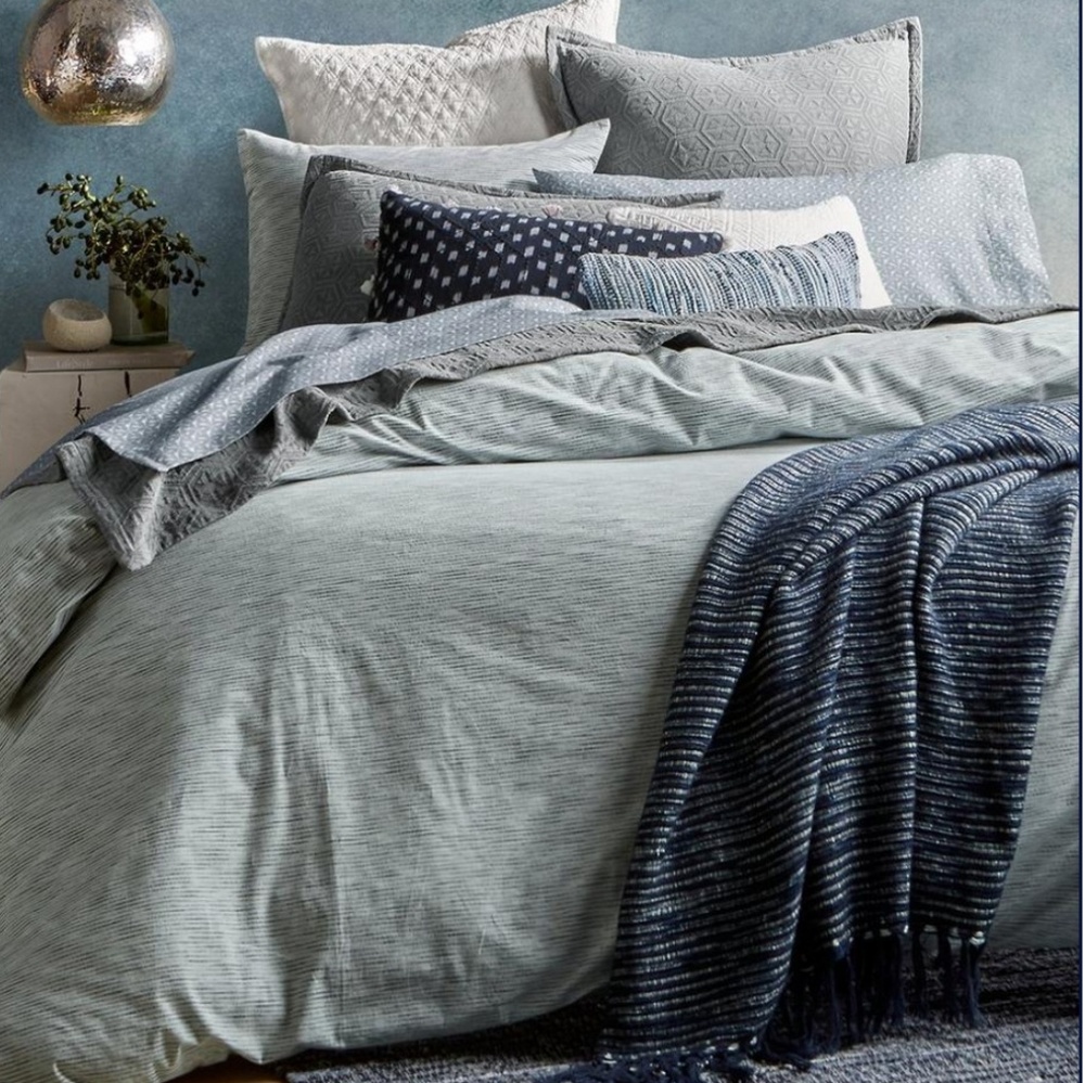 Lucky Brand Reversible King Duvet Cover/Shams